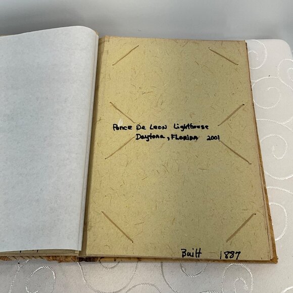 Hand-Carved Wooden Photo Album With Lighthouse Design - Picture 8 of 8